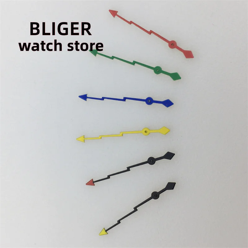 BLIGER New Watch Pointer Single second hand Black Red Green Blue Lightning second hand fit NH34 NH35 NH36 NH37 NH38 NH39 movemen