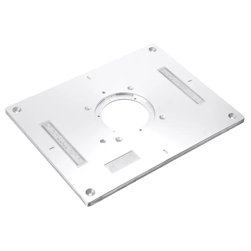 300x235x95mm Aluminum Router Table Insert Plate Woodworking Trimming Machine Flip Panel for Makita 3612