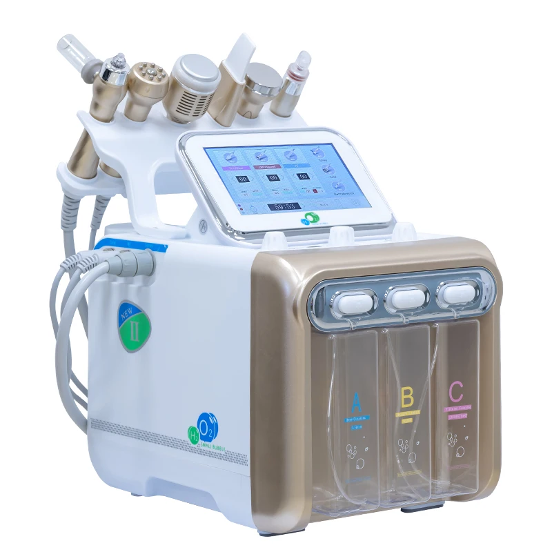 6 IN1 Hydrogen Oxygen Skin Cleansing Machine Skin Whitening Replenish Water Clean Skin Eliminate Redness Enhanced Absorption