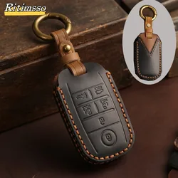 6 Buttons Leather Remote Control  Car Key Cover Holder for KIA Sedona Grand Carnival Sorento Shell Fob Key Case Protection Skin