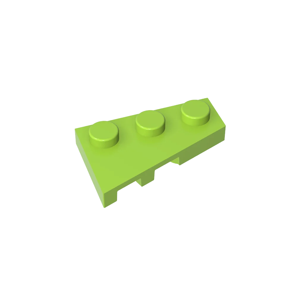Gobricks GDS-547 Wigplaat 3x2 Rechts compatibel met lego 43722 kinderen DIY Educatieve Bouwstenen Technische