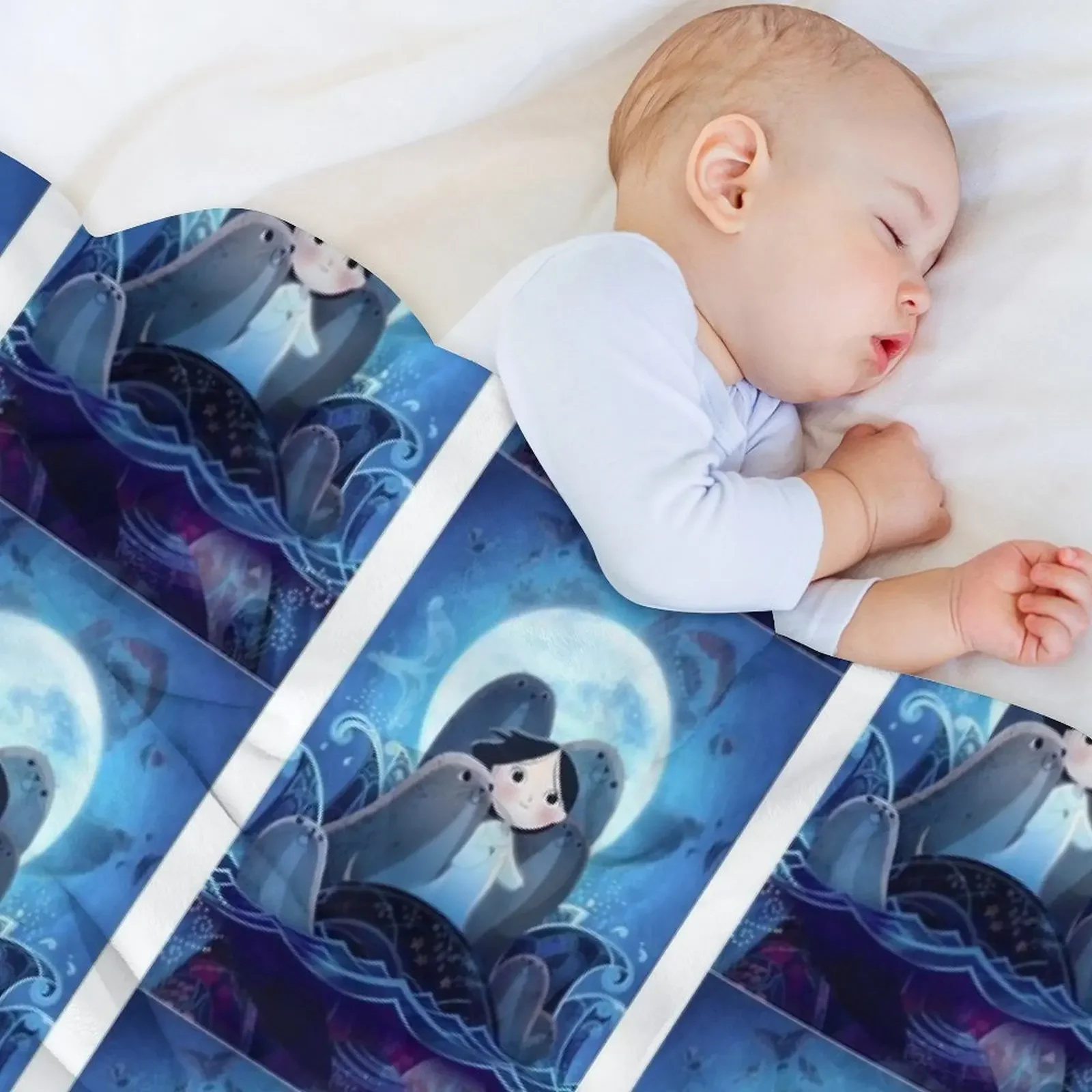 Song Of The Sea Throw Blanket Furry halloween Hairys warm for winter Blankets