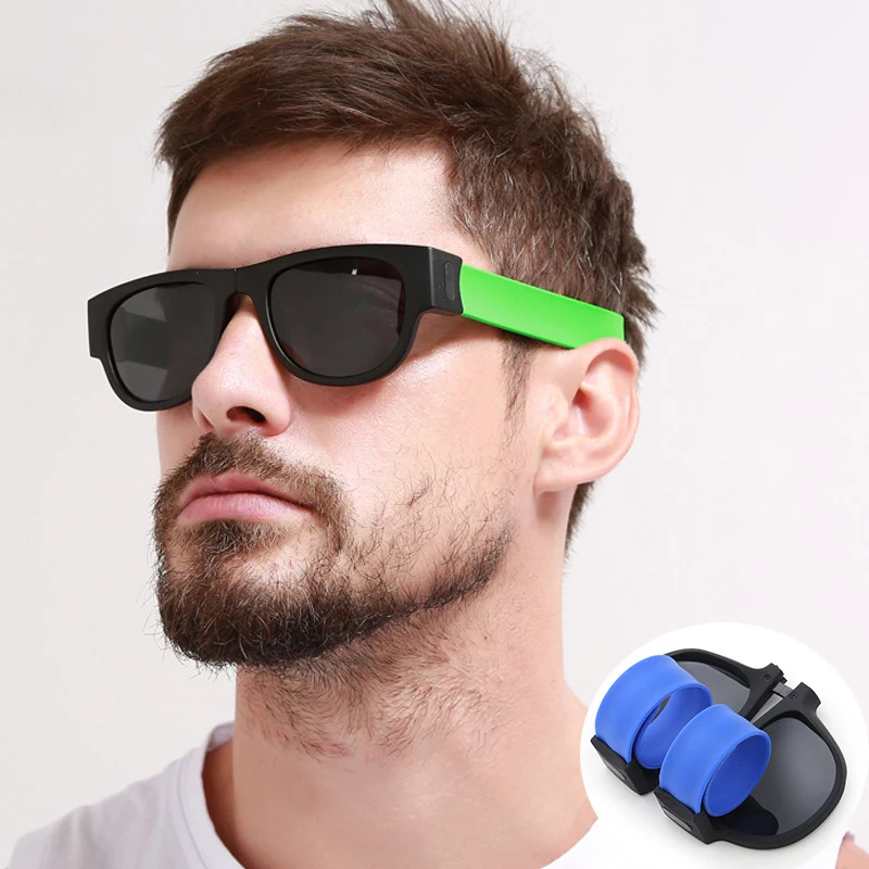 

New Wristband Snap Mirror Cycling Wrist European and American Foldable Sunglasses Sunglasses Personalized Glasses Snap Ring