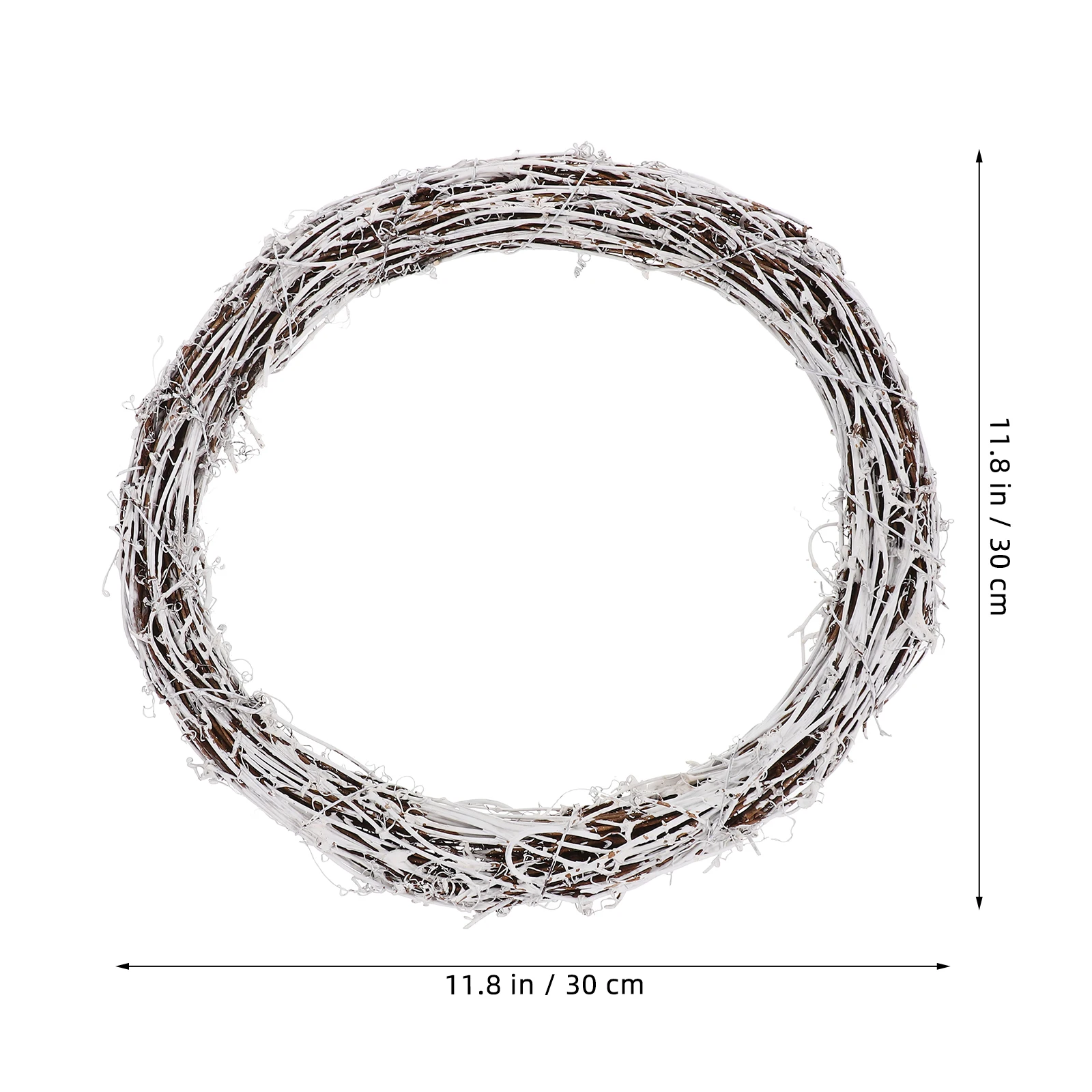 

2pcs Rattan Wreath Frame Diy Blank Rustic Wreath Craft Supplies Plain Wreaths For Holiday Family Front Door Hanging Festival