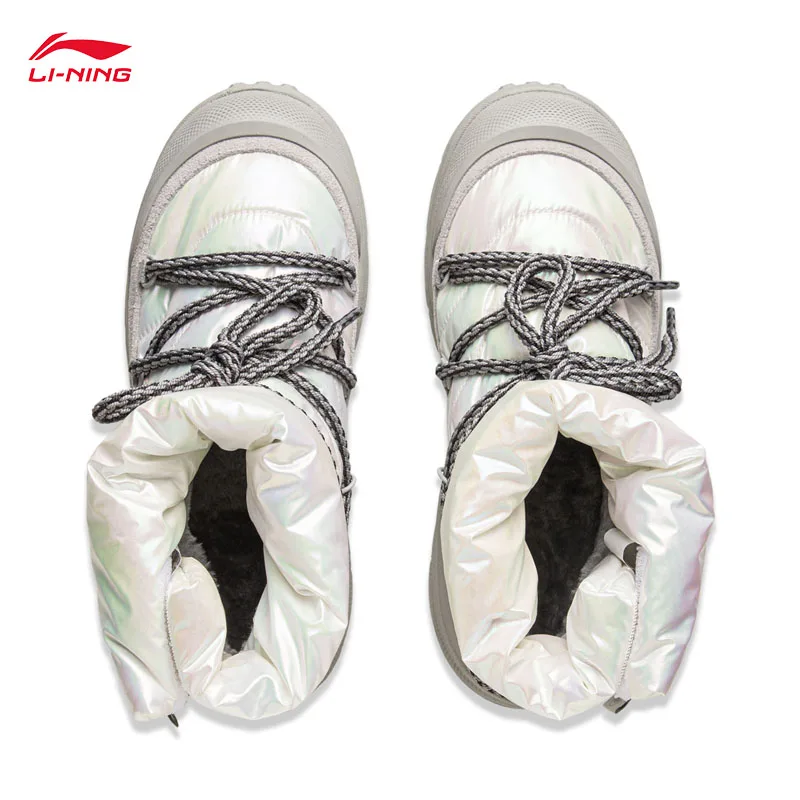 

LI-NING MIA BOOT WMNS Women Fleece Warm Snow Boots Comfortable Casual LiNing Winter Lifestyle Shoes AGCV388