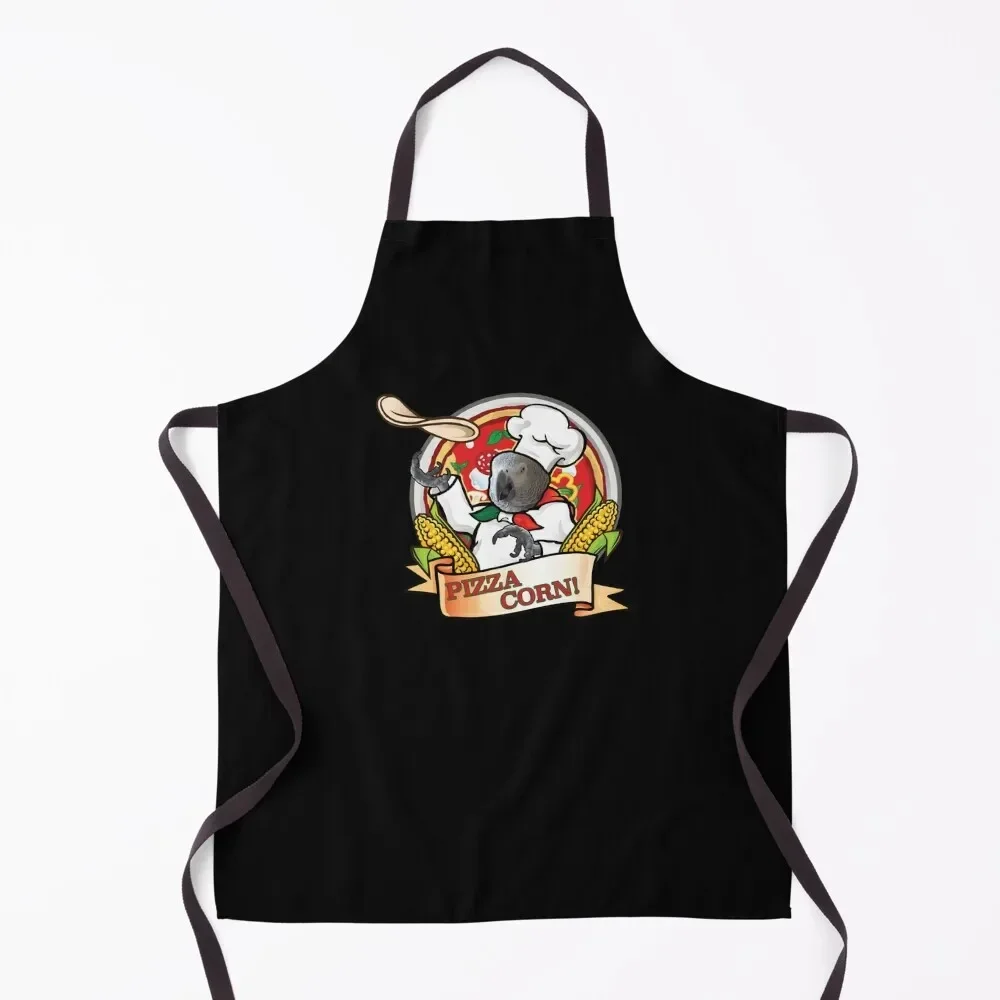 

Pizza Corn! Apron Kitchen Apras Man work gowns for women cleaning Sexy Apron