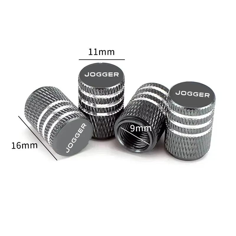 4PCS Metal Wheel Tire Valve Stem Caps Air Dust Cover For Renault Jogger Logo Anti-rust Tyre Air Caps Exterior Decor Accessories