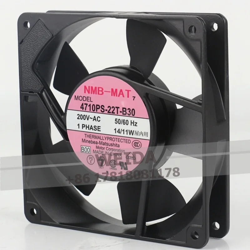 New and original NMB 200V 14/11W 12025 120X120X25MM cabinet Inverter 12CM 4710PS-22T-B30 cooling fan