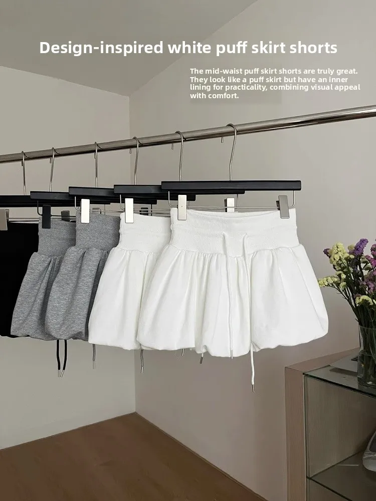 Koreanische Sle Hohe Taille Puffy Blume f Rock frauen Sommer Spor Vielseitig ort A-linie Rock für Junge Frauen 8-24