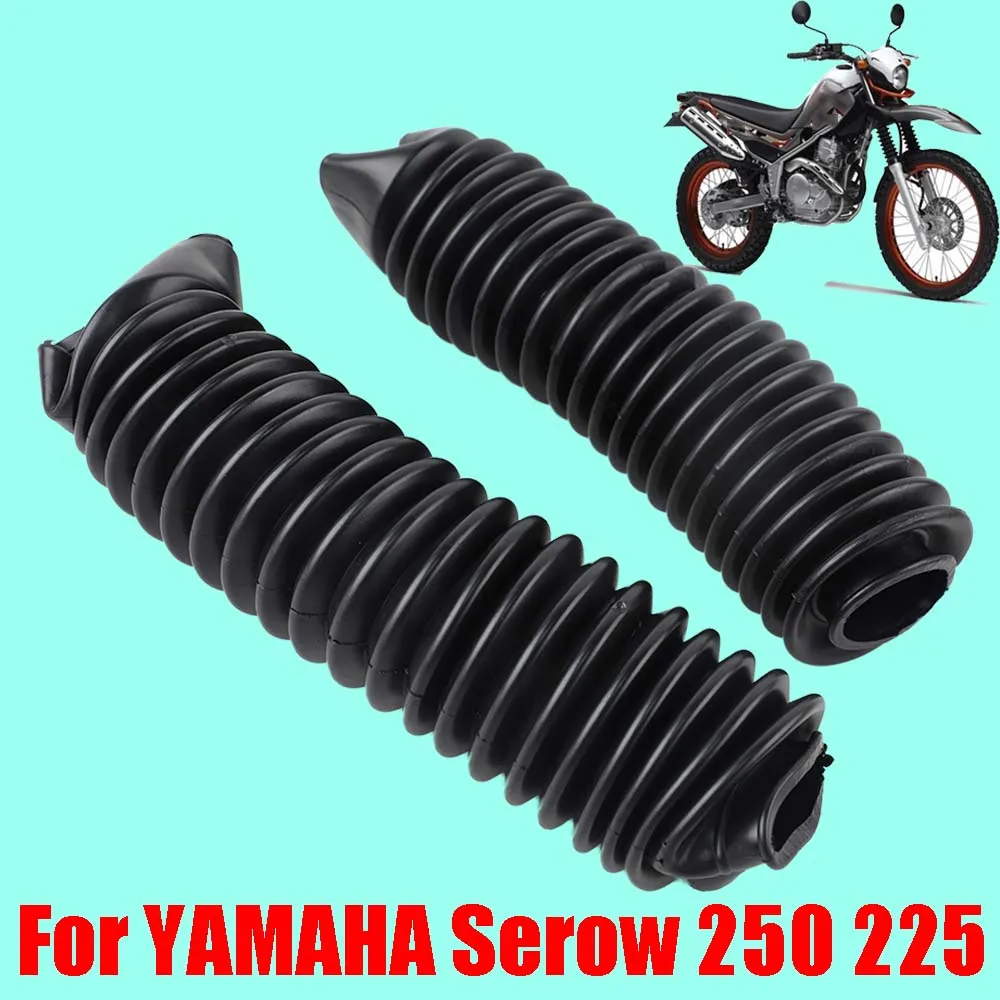 Para yamaha serow 250 225 xt250 xt225 acessórios garfo dianteiro capa poeira gaiter botas amortecedor suspensão guarda protetor