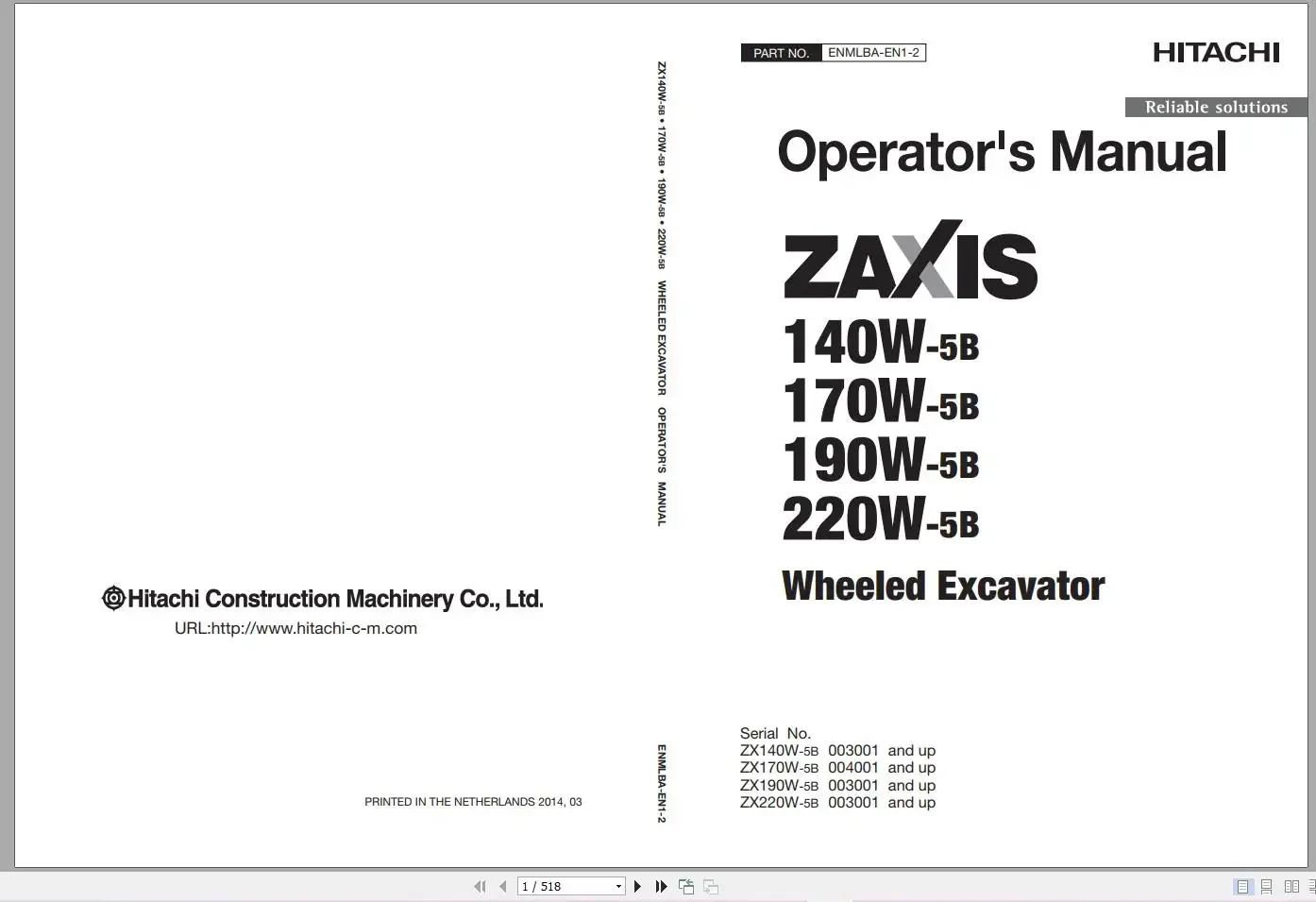 Hitachi Wheeled Excavator 4.99 GB Updated 2022 Workshop Manual, Technical Manual and Circuit Diagram PDF DVD