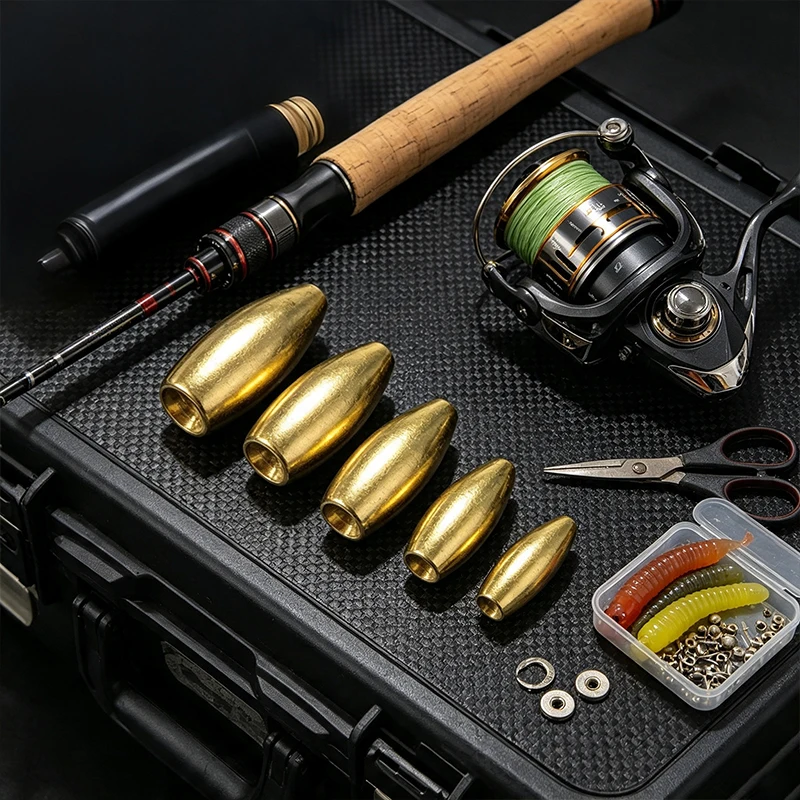 10 Adet/Paket Pirinç Mermi Bal - Fishing Lure Accessories incelemesi ve fiyatı