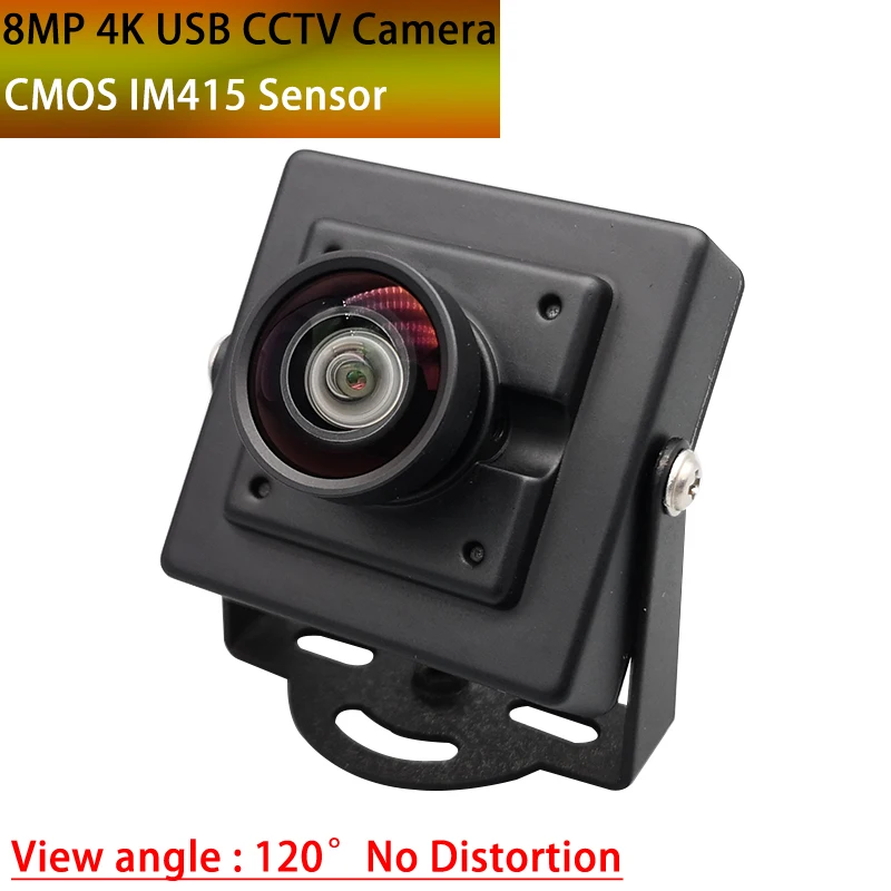 

Industry 4K Wide Angle Webcam HD 8MP IMX415 MJPEG UVC OTG USB Plug and Play Mini Metal Box Video Camera for PC Computer Laptop