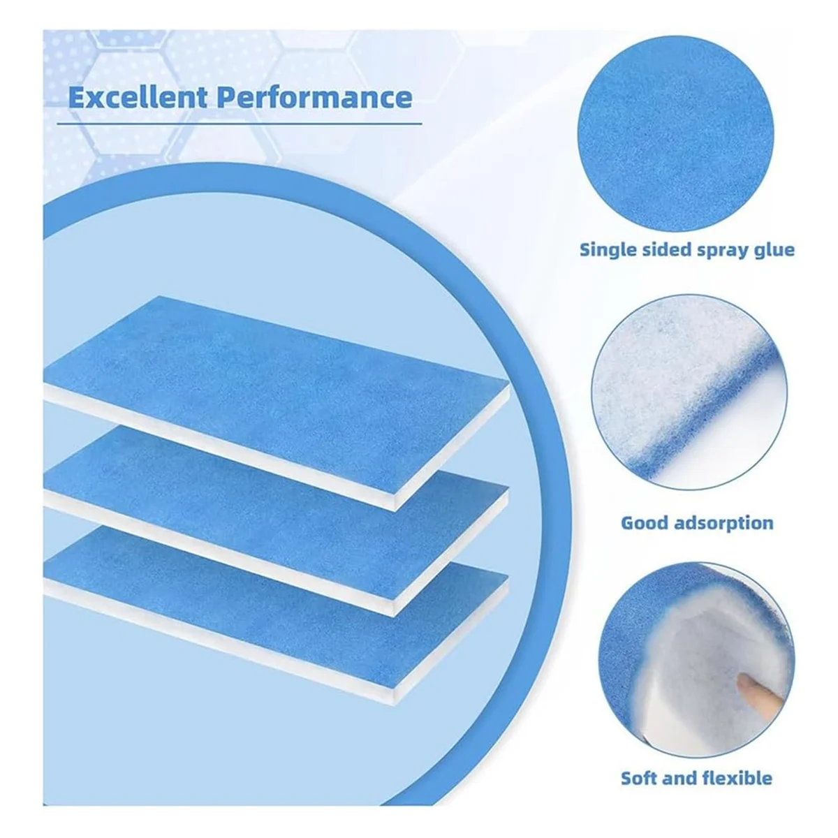 

ABNJ 12Pieces Paint Booth Filters,SprayBooth Filter, Paint Booth Exhaust Filters for Replace Airbrush SprayBooths Paint