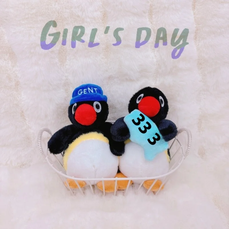 Kawaii creativo pequeño pingüino colgante de peluche de dibujos animados lindo pingüino de peluche muñeca animación periférica amigos niños vacaciones G