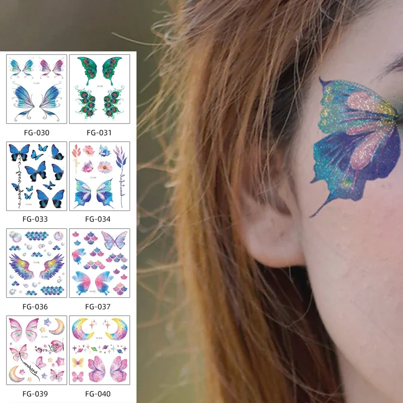 

Waterproof Butterfly Body Tattoo Stickers Temporary Removable Winged Animals Pattern Tattoos Insect Flase Tattoo Stickers