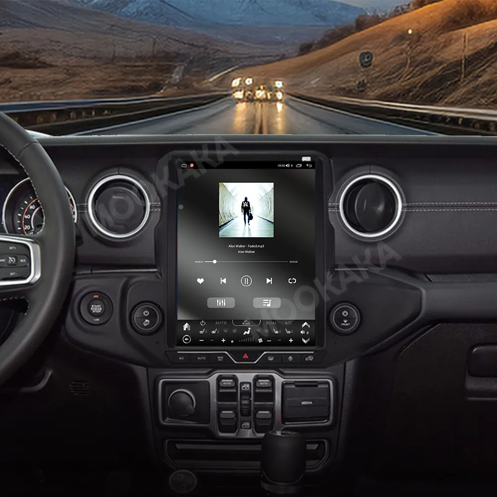 

Car Accessories Radio For Jeep wrangler 2018-2021 Android Auto GPS Navigation Multimedia Stereo Receiver Head Unit Offline Maps