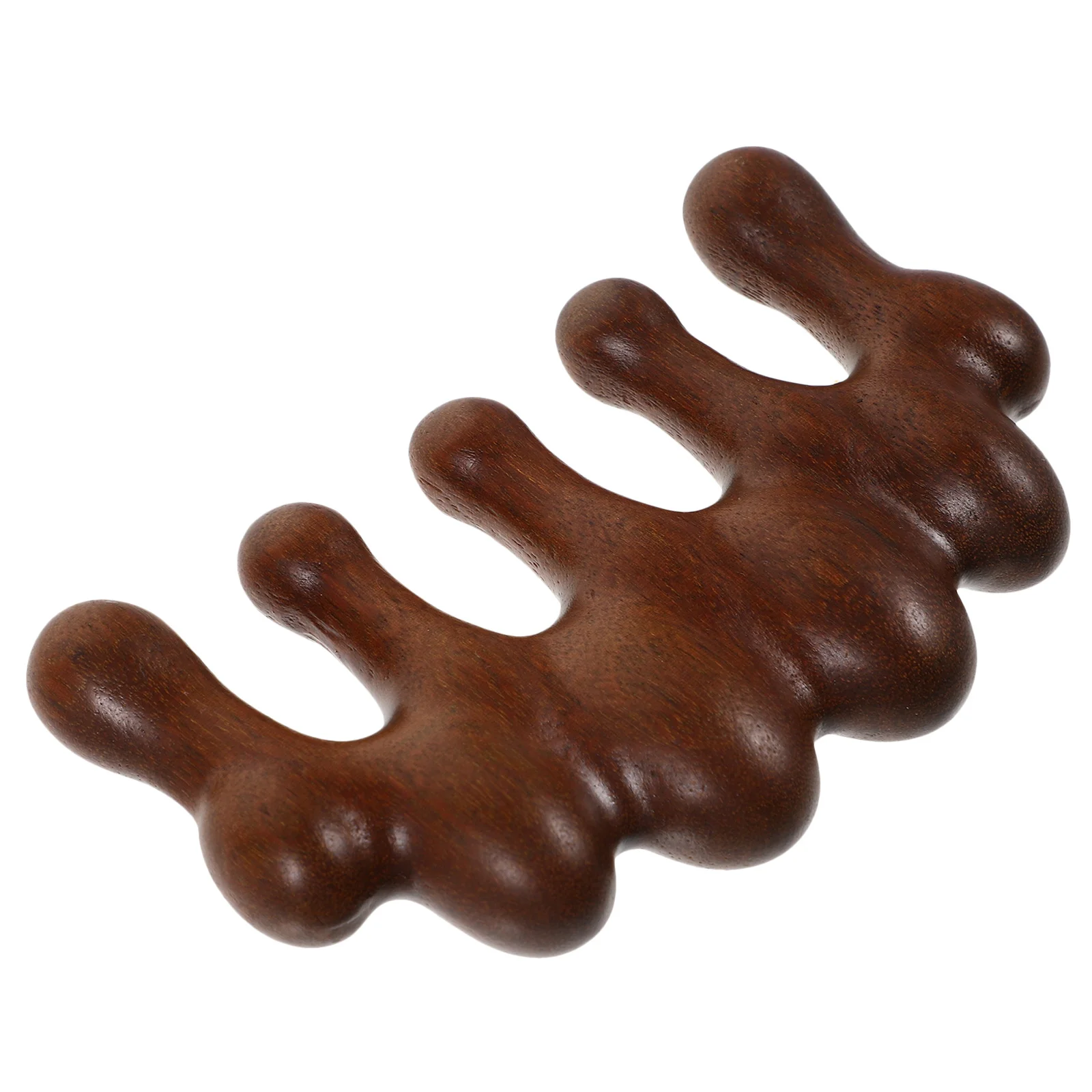 Massage Comb Fine Craftsmanship Wooden Wide Tooth Scalp Massager Detangler for Thick Curly Hair Travel Friendly Design