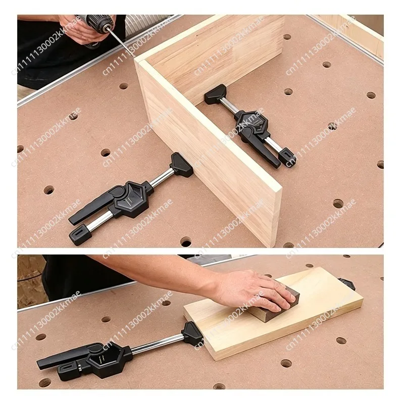 Woodworking Desk Clamps Adjustable Frame Fixed Benches Fastening Tools Desktop Quick Release Clip 2 Pcs