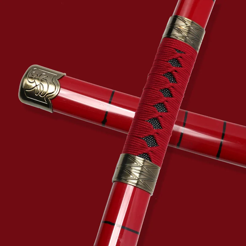 Lame Roronoa Zoro Katana en bambou, 104cm/41 pouces, jouets pour cadeaux, Collection de personnages de Cosplay