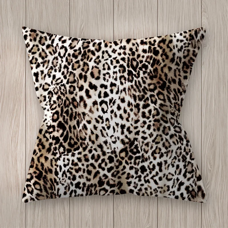 Abstract Leopard Print Cushion Cover Animal Speckles Zebra Striped Pillowcase Modern Geometry Livingroom Decor Sofa Throw Pillow