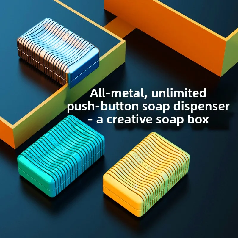 New Soap Shape Infinite Travel EDC Slider, All Metal Fidget Toy, Spinner Stress Relief Trendy Gadget