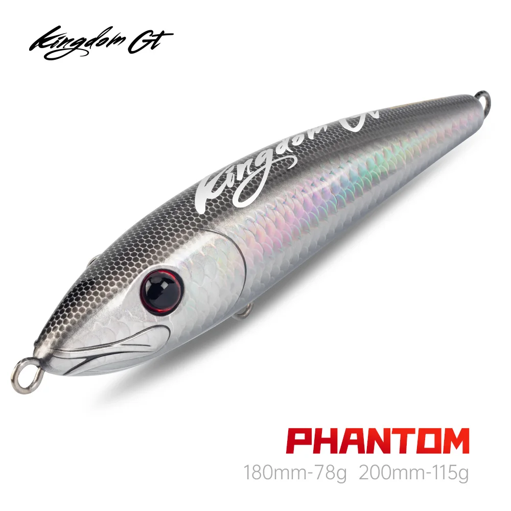 

Kingdom GT Floating Pencil Lures 180mm 200mm 78g 115g Topwater Fishing Lure Artificial Hard Baits GT Saltwater Sea Fishing Lures