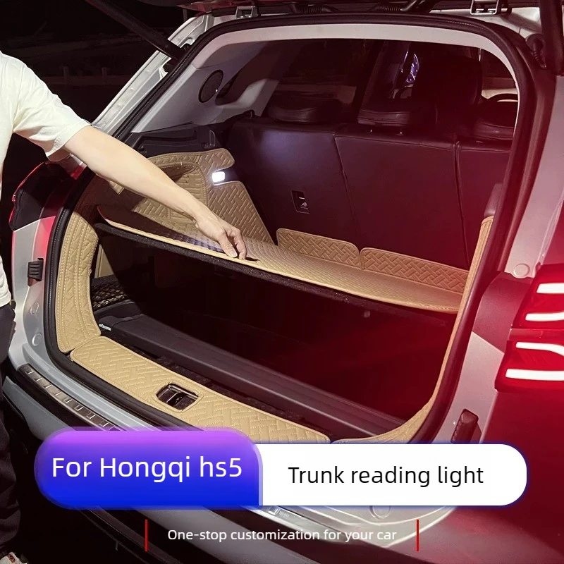 For Special Trunk Light for 2024 Hongqi HS5, LED Rear Compartment Reading Light Strip, Interior Modification