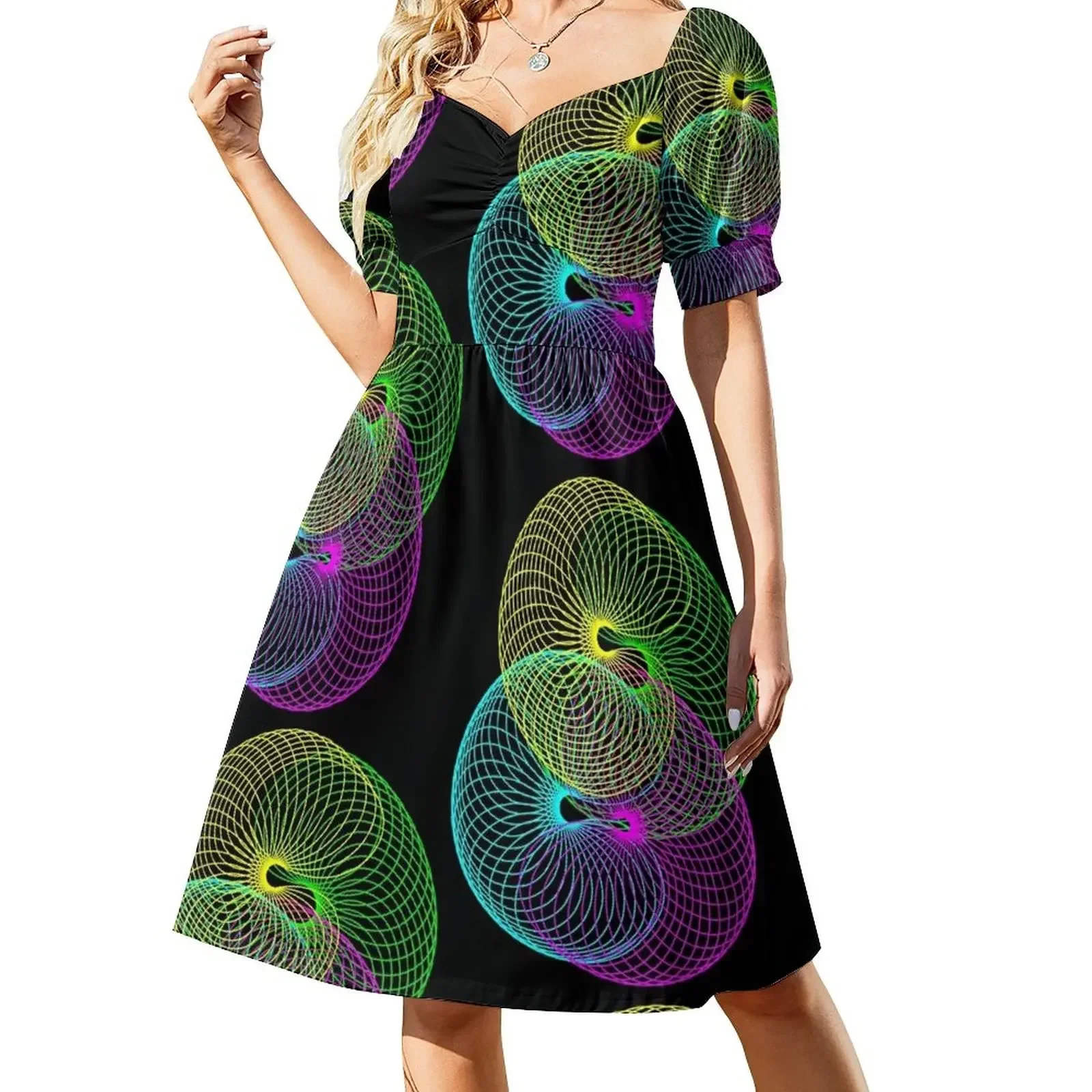 

Coming from the 80's Short-Sleeved Dress birthday dress for women luxury 2025 Prom gown clothing women summer 2025