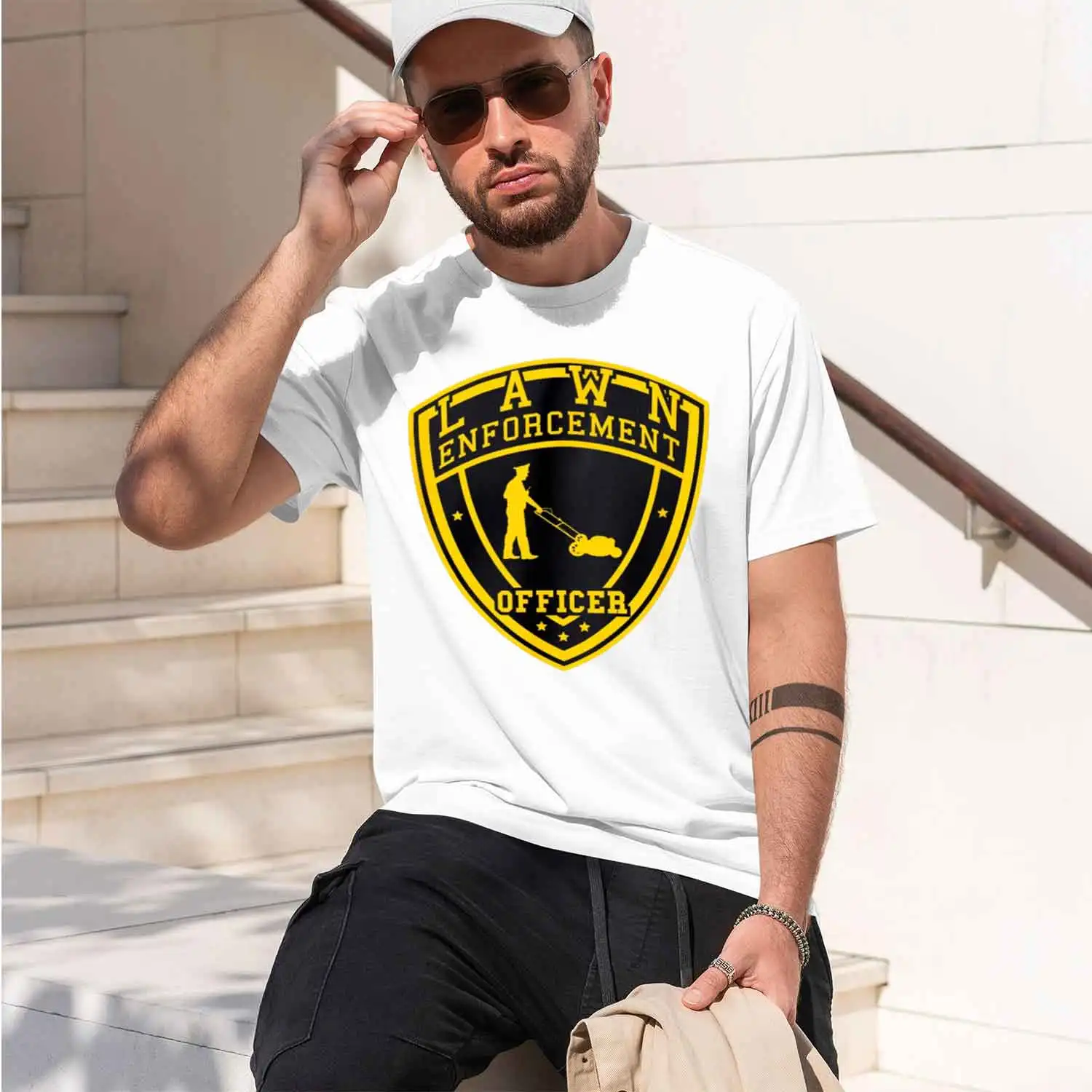 Lawn Enforcement Offer Funny T Shirts Anime T Shirts Wsale Tshirts 100 Pcs SOFT Men's Clothing Design 2026 New Model Short-sleev