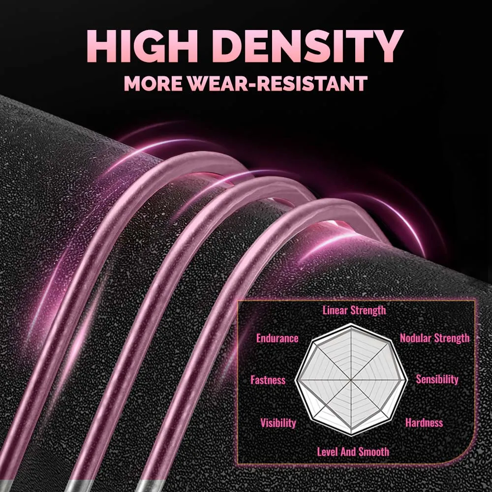 ZUKIBO 100% Reine Fluorocarbon Rosa Angelschnur 100M 50M Kohlefaser-Vorfachschnur Angelköder-Schnur Sinkende Angelschnur Japan – Detail 5
