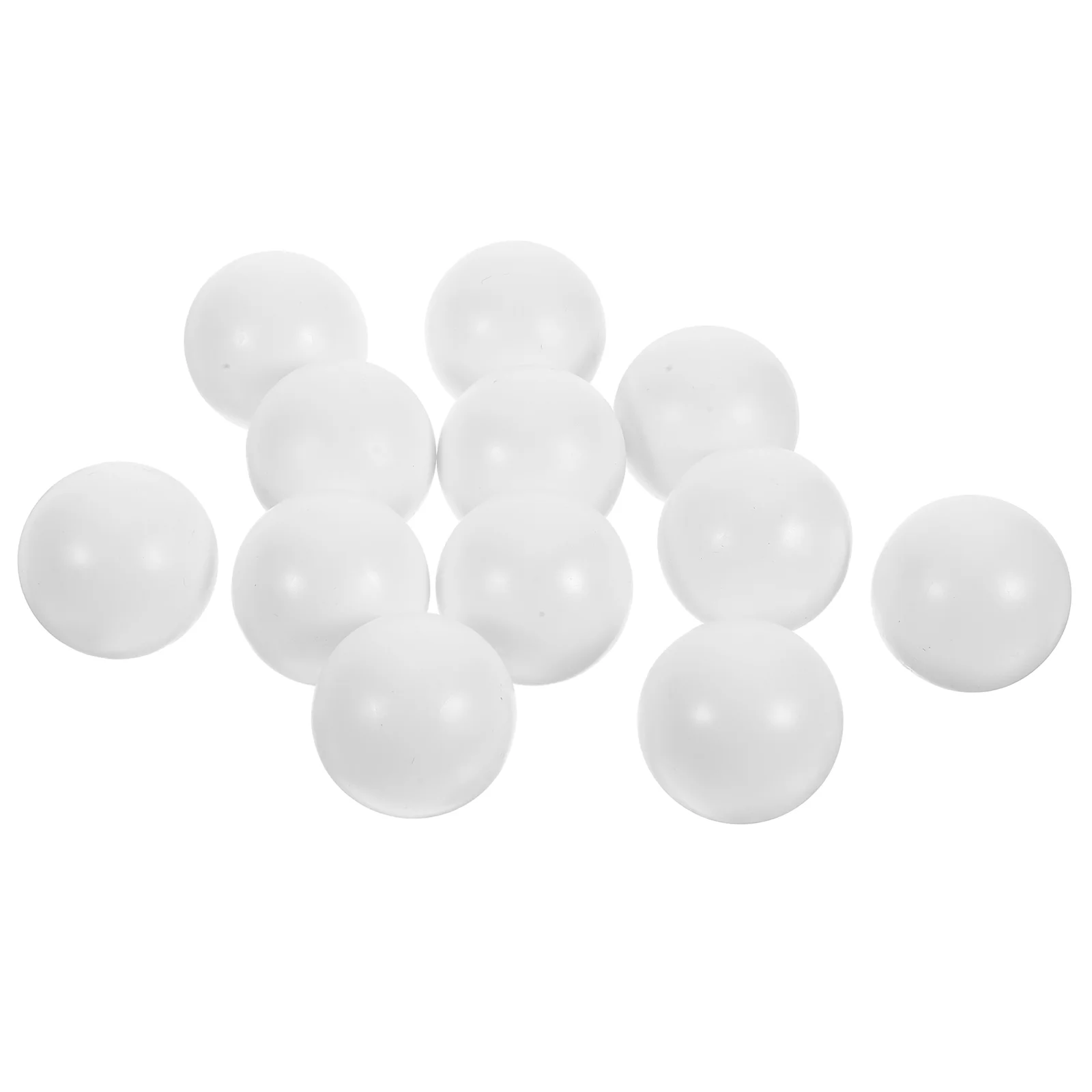 12 Pcs Football Mini Table Accessories Soccer Balls Replaceable White Desk Game Adult Foosball Man