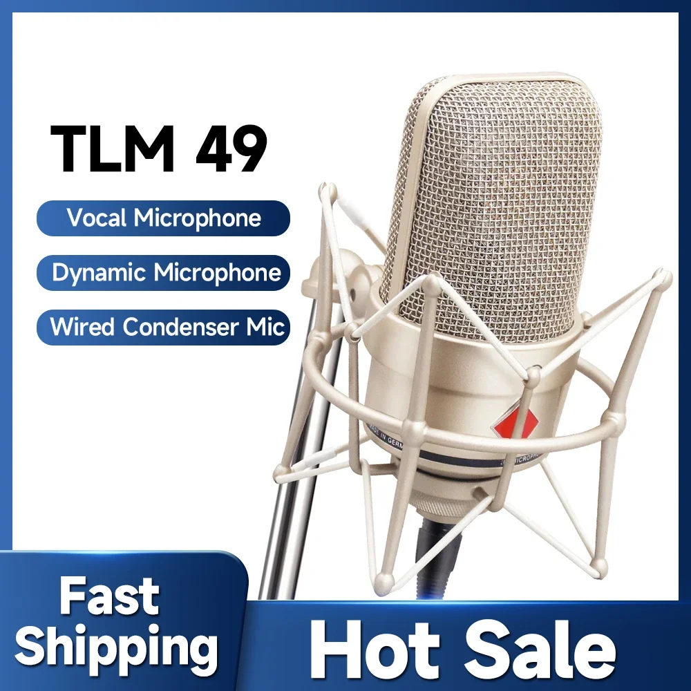 TLM 49 Professional Noise-Cancelling Condenser Microphone for Live Broadcast and Studio Recording Human Voice Live Broadcast