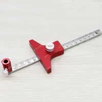 Wheel Marking Gauge Precision Linear Multi-angle Scriber Parallel Line Drawing Height Measuring Ruler Woodworking Mark Scraper
