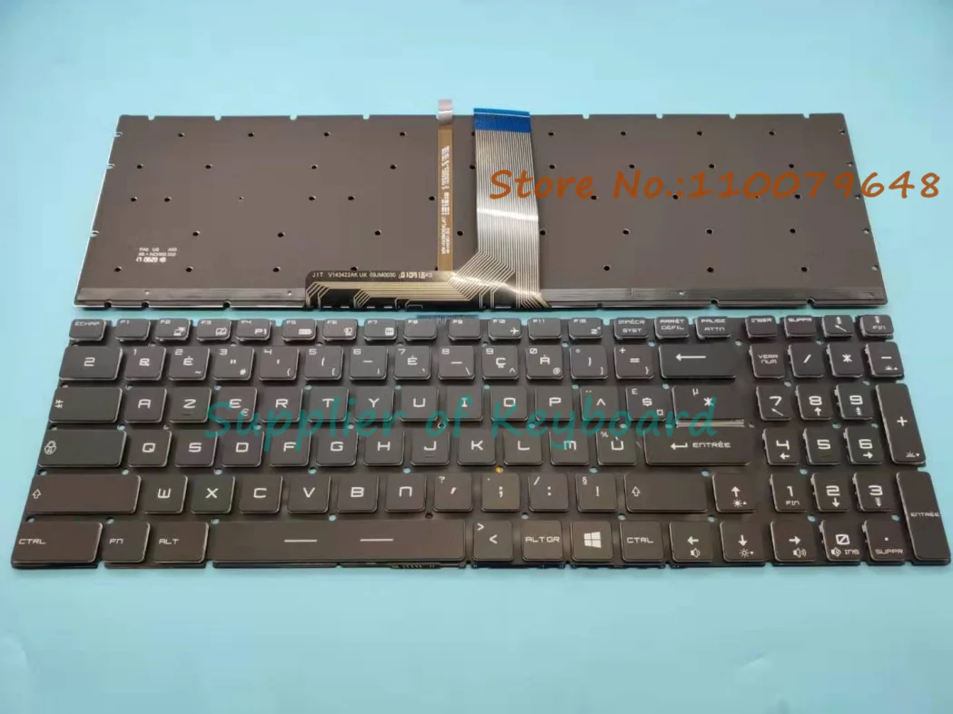 NEW For MSI GT73VR 6RE 6RF Titan,GT72VR 6RD 6RE Laptop Italian/Azerty French Keyboard Color Backlit Crystal Key