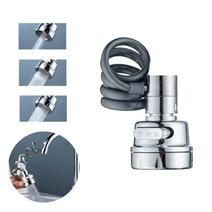 

Sink Faucet Extender Professional Sink Sprayer Attachment 360° Rotatable Sink Faucet Extender Aerator with Stretchable Hose for