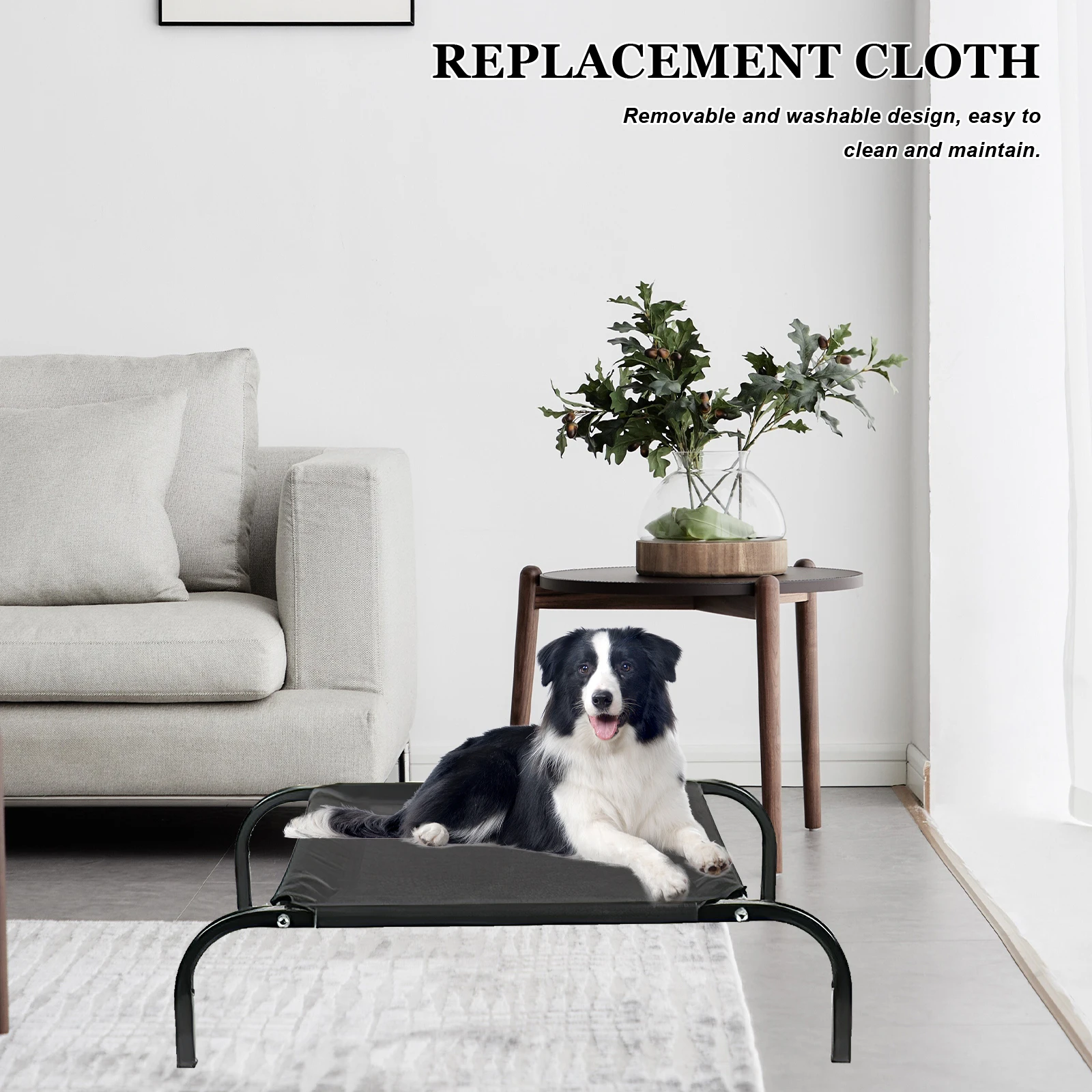 

Dog Bed Cloth Accessories Replacement Mesh Cover Elevated Pet Mat Cooling Washable Hammock Pad Raised Cat Bed for Travel Outdoor