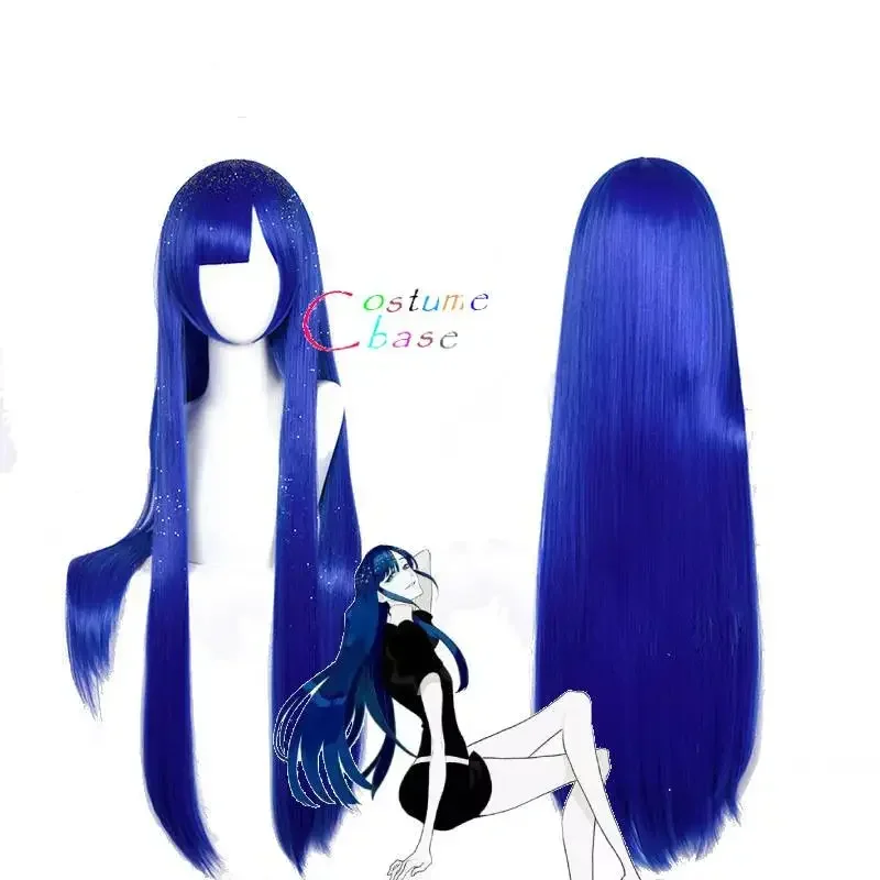 Land of The Lustrous Houseki No Kuni Lapis Lazuli Wig for Women Girls Blue Straight Cosplay Wigs Costume Party 100cm 39