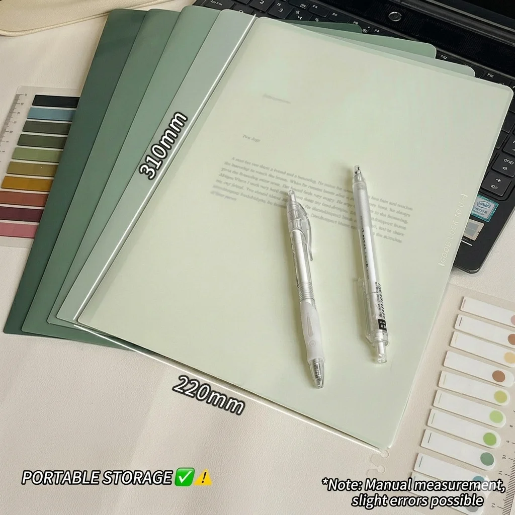 

Large Capacity Folders Wrinkle Resistant A4 Document Folder L-Shaped A4 Pocket Folders Gradient Color For Children'S Day Gift