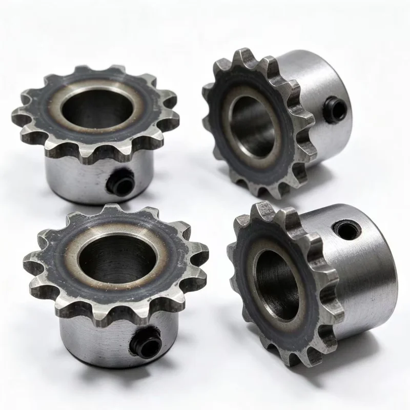 Standard 04C Sprocket 2‑Pitch 14/15/24 Teeth Bore 6/8/10/12/14/15mm M5 Set Screw 45# Steel Teeth Pitch 6.35mm