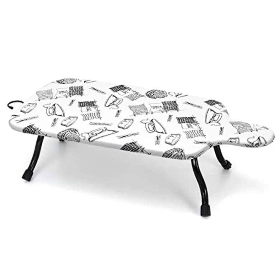 

Настольная гладильная доска Duwee 15 x 30 дюймов, очень широкая, с антикоррозийным подвесным крючком и съемным моющимся хлопковым чехлом, стальной сетчатой верхней части