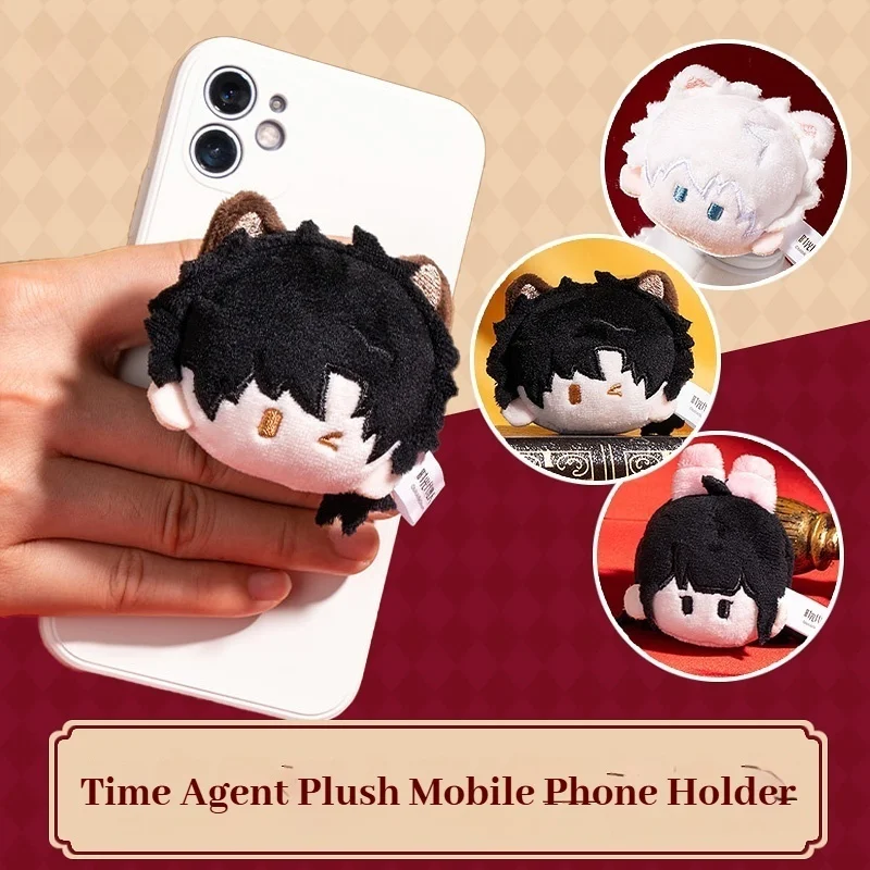 

Link Click anime Plush Mobile Phone Holder 3D Cute Fun Surrounding Land Light Model Figure Desktop Ornament Mobile Phone Holder