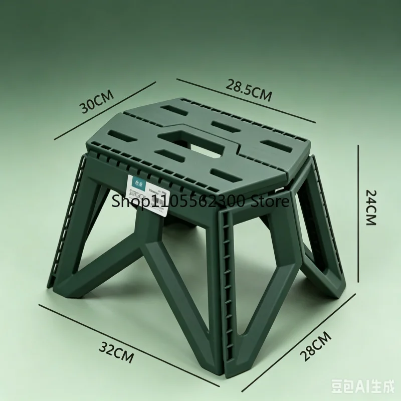 Outdoor Folding Small Chair, Portable High Load Bearing Stool, Durable for Camping, Fishing, Beach & Daily Use