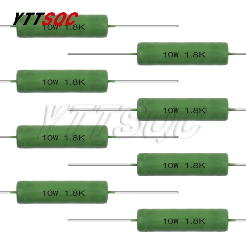 5pcs RX21 10W Wire Wound Resistance 5% 1R 10R 100R 1K 10K 12K 15K 20R 22R 24R 27R 30R 33R 0.05 0.1 0.22 1 10 15 100 ohm Resistor