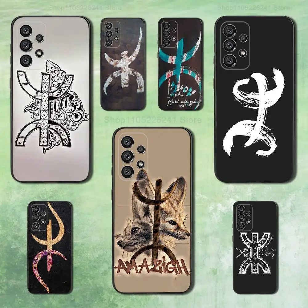 

Flag A-Amazigh B-Berber For Samsung Galaxy A53,31,52,72,41,Note,J7,8,9,5G,22,73,32,71, Soft Black Silicone Case