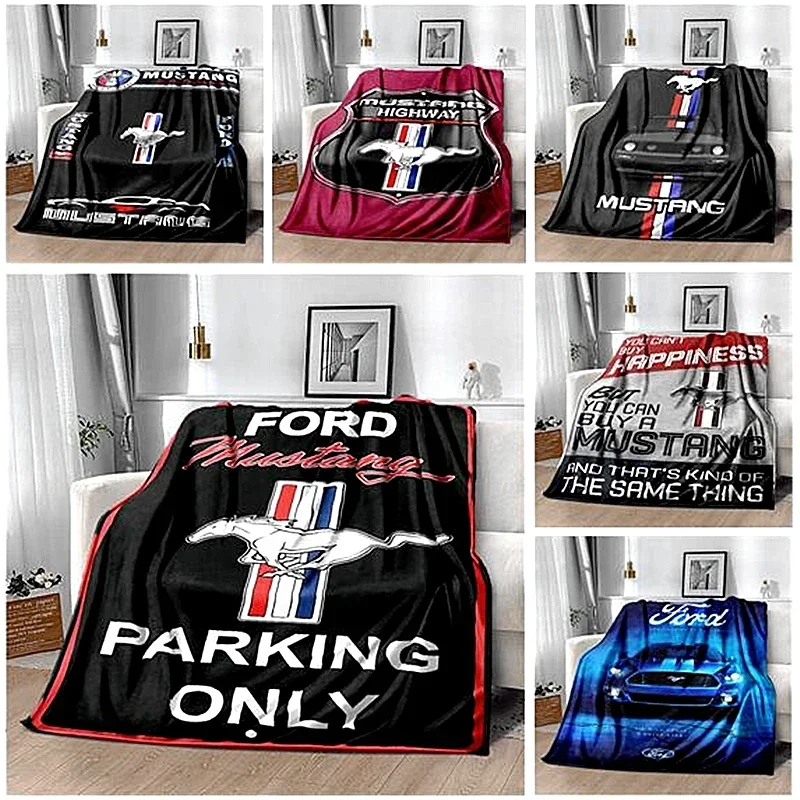 Mustang coperta trapunta leggera tenere in caldo tessuto carino coperta divano letto Home Office disponibile in tutte le stagioni