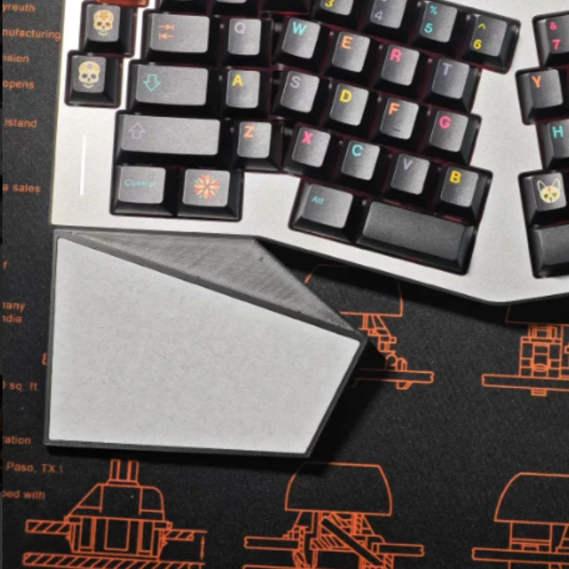 Split Keyboard Wrist Rest 3D Printing Customized Ergonomic Keyboard Hand Rest for Gaming Office Mechanical Keyboard Accessories