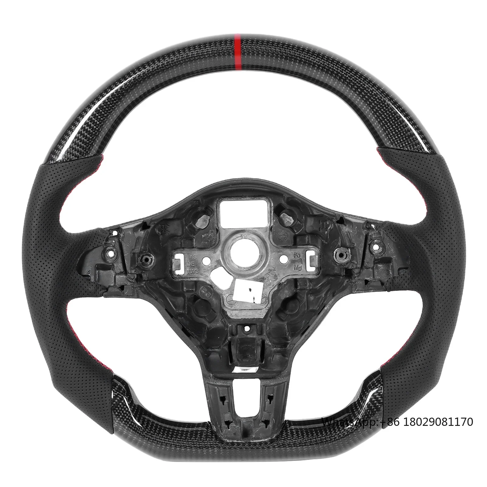 For Volkswa-gen Vw Golf 6 5 Mk6 Mk5 Gti Golf R Steering Wheel Genuine Real Forged Carbon Fiber Steering Wheel