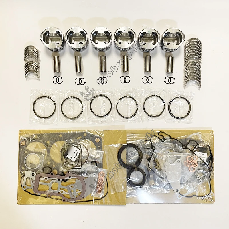 

S2600 S2600-D Overhaul Rebuild Kit Piston Rings Main Con Rod Bearings Ful Gasket Kit For Kubota Excavator KH170 Tractor M4050