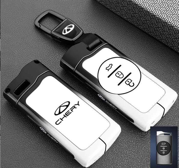 

Car Zinc Alloy TPU Protective Key Case Cover Holder For Chery Tiggo 8 5 ARRIZO 7 Tiggo Car Interior Accessories